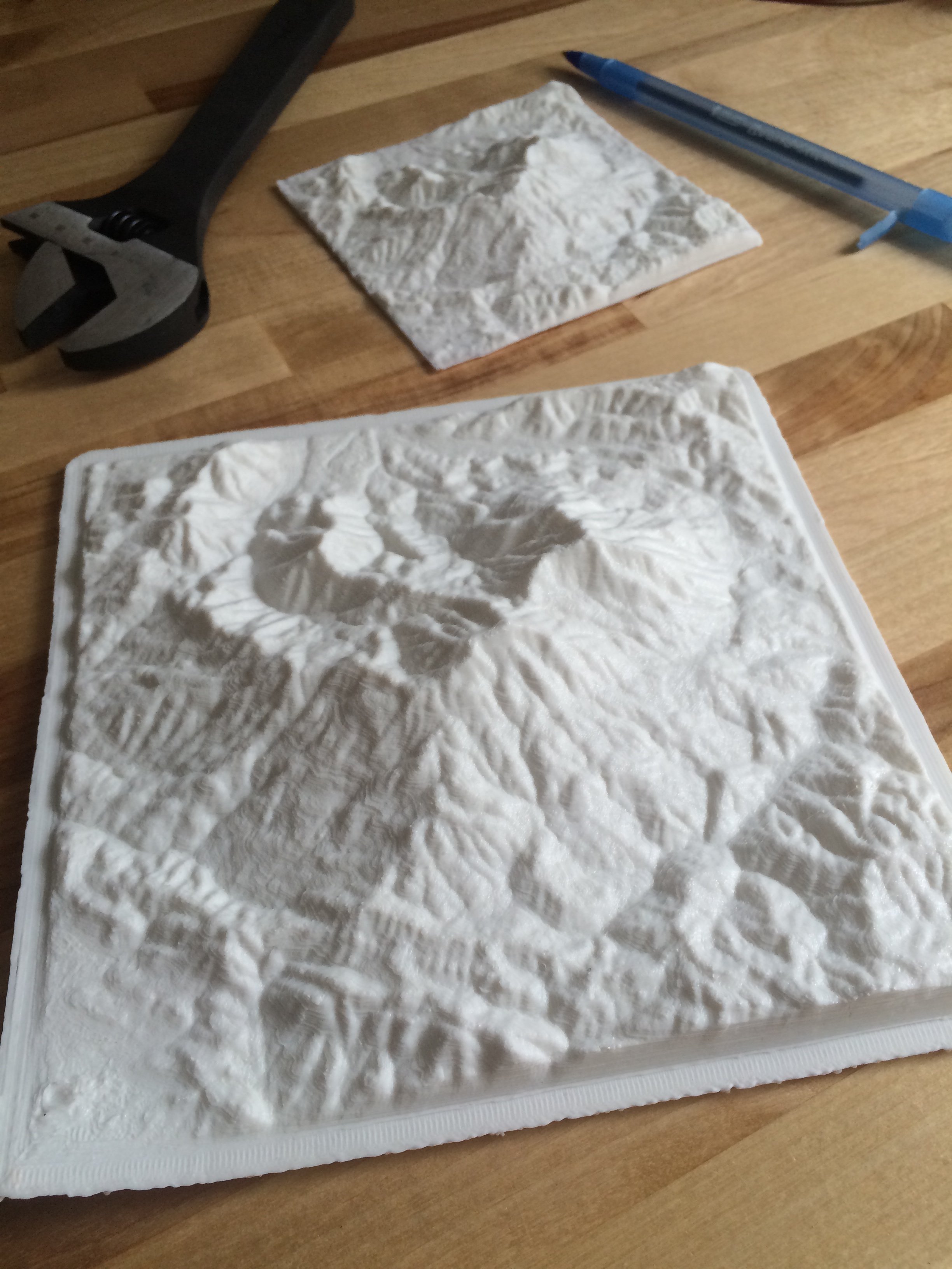 3D printed mountain