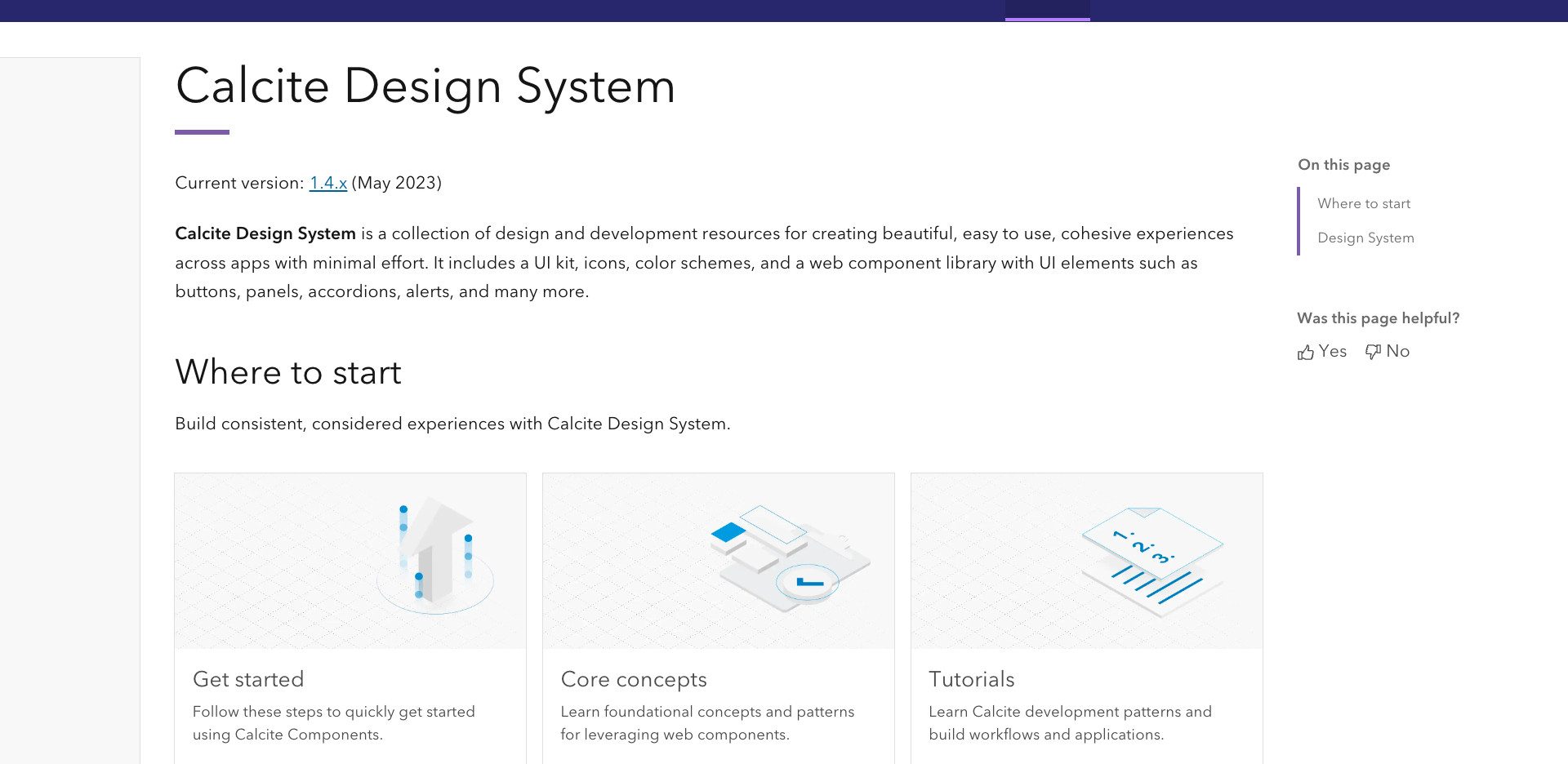 A screenshot of a website showing design system components