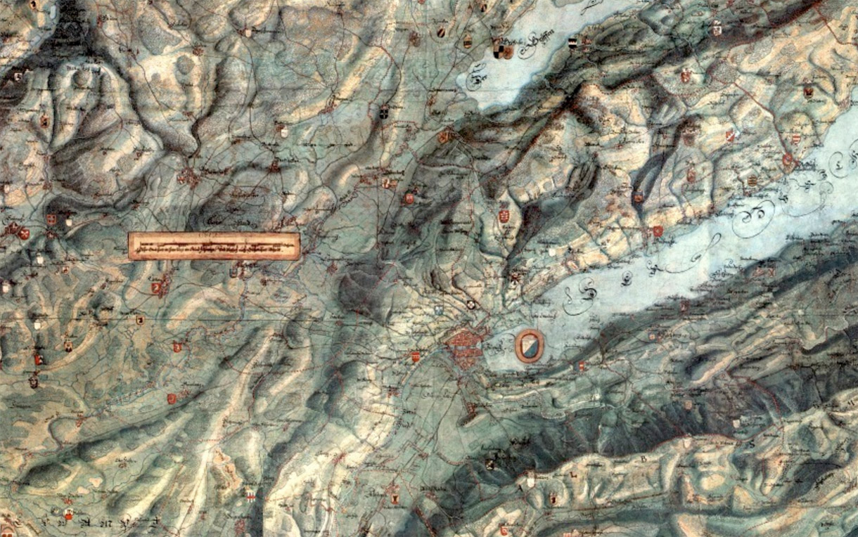 Hans Congrad Gyger 1667 Map of Canton of Zürich