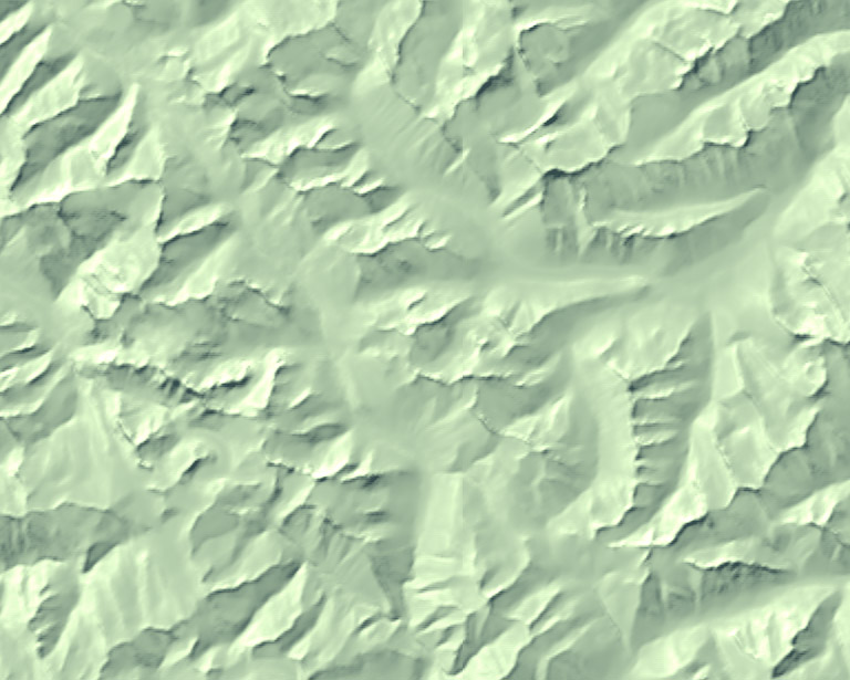 selectively blurred terrain
