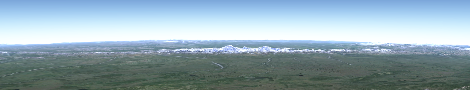 Denali region from a great distance