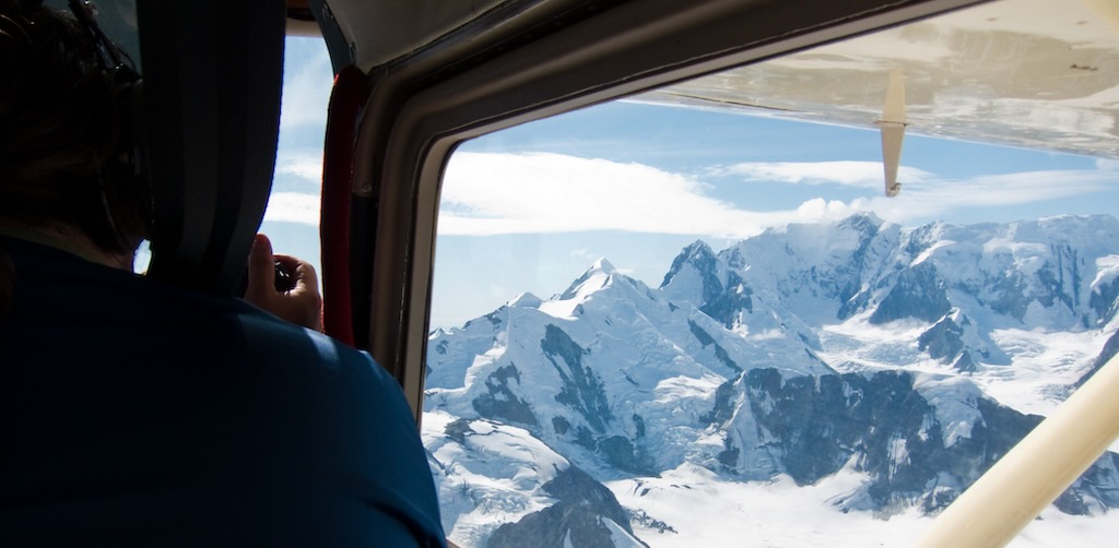 Wrangell-St. Elias National Park from a small aircraft